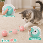Automatic Cat Ball Toy – Interactive Rolling & Rotating Exercise Toy for Cats & Kittens