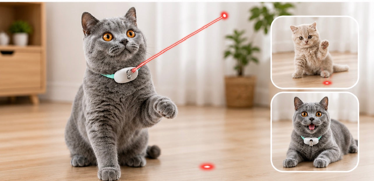 Automatic Laser Cat Toy – Interactive USB Rechargeable Teaser Toy for Cats & Kittens
