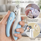 Electric Pet Nail Grinder & Clippers – Dog & Cat Nail Trimmer with LED Light